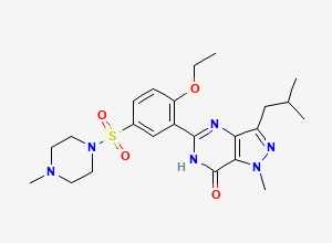 Two-dimensional chemical structure of Sildenafil EP Impurity A, CAS 1391053-95-4