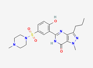Two-dimensional chemical structure of Sildenafil EP Impurity C / O-Desethyl Sildenafil, CAS 139755-91-2