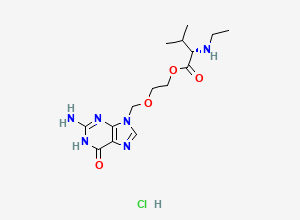 Two-dimensional chemical structure of N-Ethyl valacyclovir hydrochloride