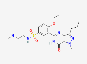 Two-dimensional chemical structure of Descarbonsildenafil, CAS 1393816-99-3