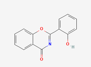 Two-dimensional chemical structure of Deferasirox Benzoxazin Impurity, CAS 1218-69-5