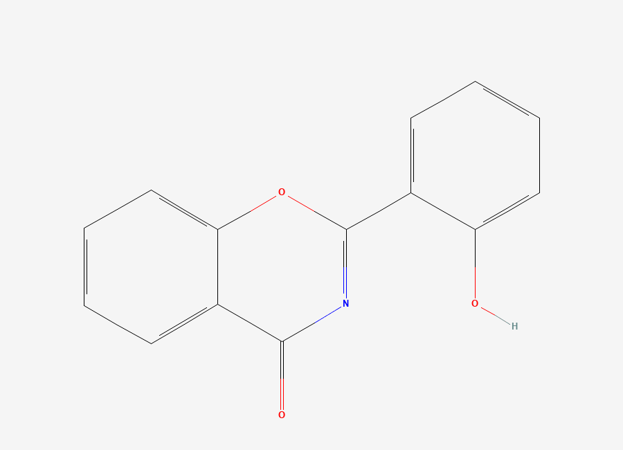 Two-dimensional chemical structure of Deferasirox Benzoxazin Impurity, CAS 1218-69-5
