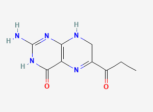 Two-dimensional chemical structure of Deoxysepiapterin, CAS 1797-87-1
