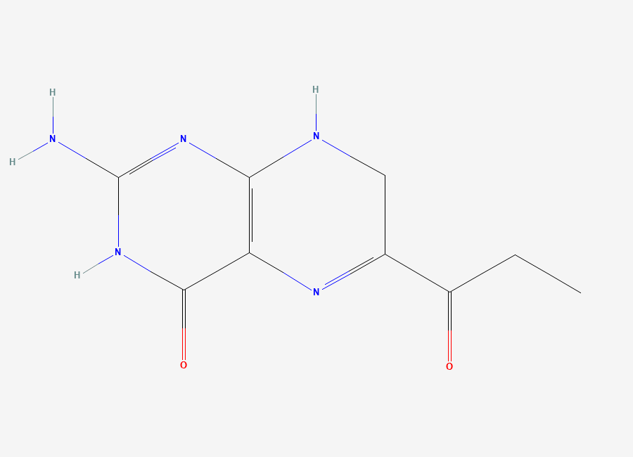 Two-dimensional chemical structure of Deoxysepiapterin, CAS 1797-87-1