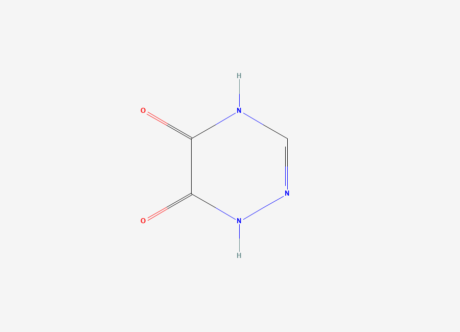 Two-dimensional chemical structure of 1,4-dihydro-1,2,4-triazine-5,6-dione