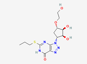 Two-dimensional chemical structure of Ticagrelor Related Compound 47, CAS 1445580-43-7