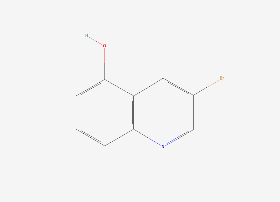 Two-dimensional chemical structure of 3-Bromoquinolin-5-ol