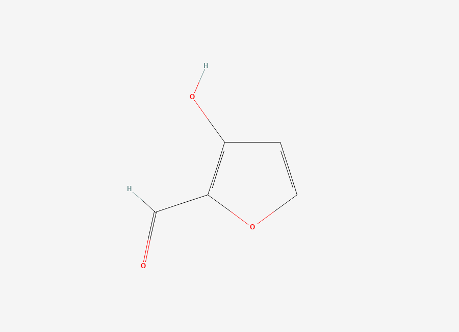 Two-dimensional chemical structure of 3-Hydroxy Furfural, CAS 59173-59-0