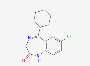 Two-dimensional chemical structure of Tetrazepam EP Impurity B (Free Base), CAS 1789-33-9