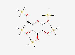 Two-dimensional chemical structure of 1,2,3,4,6-Pentakis-O-(trimethylsilyl)-D-glucopyranose