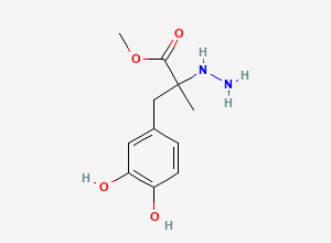 Two-dimensional chemical structure of Carbidopa Methyl Ester Racemate, CAS 91431-01-5