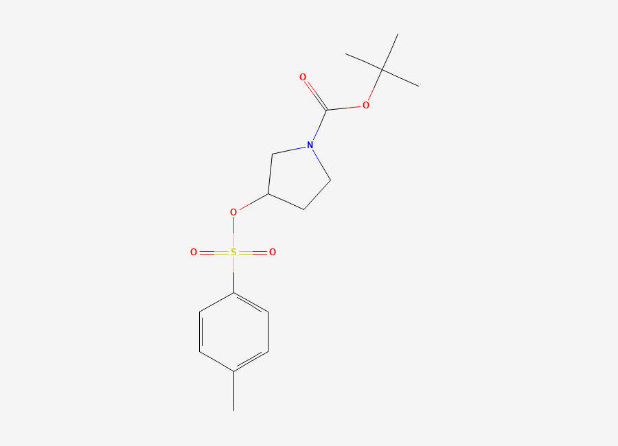 Two-dimensional chemical structure of tert-Butyl 3-(tosyloxy)pyrrolidine-1-carboxylate
