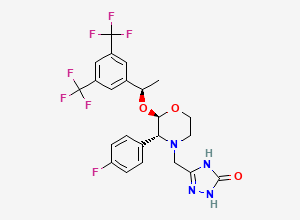 Two-dimensional chemical structure of Aprepitant Related Compound A/ Aprepitant Impurity E, CAS 1148113-53-4