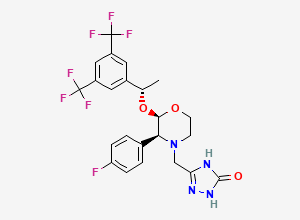 Two-dimensional chemical structure of Aprepitant (S,R,S)-Isomer, CAS 170902-81-5