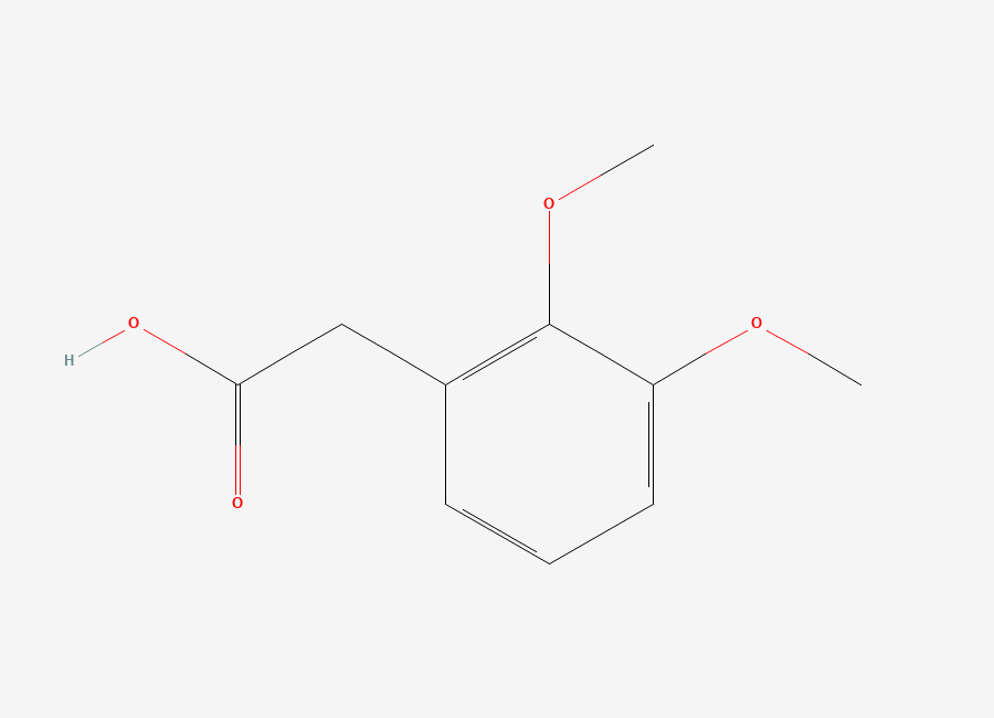 Two-dimensional chemical structure of 2,3-Dimethoxyphenylacetic acid