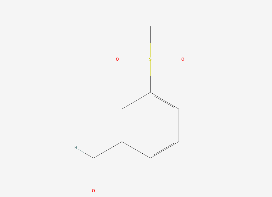 Two-dimensional chemical structure of 3-(Methylsulfonyl)benzaldehyde