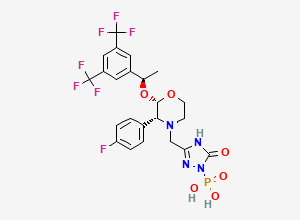 Two-dimensional chemical structure of Fosaprepitant Impurity 3