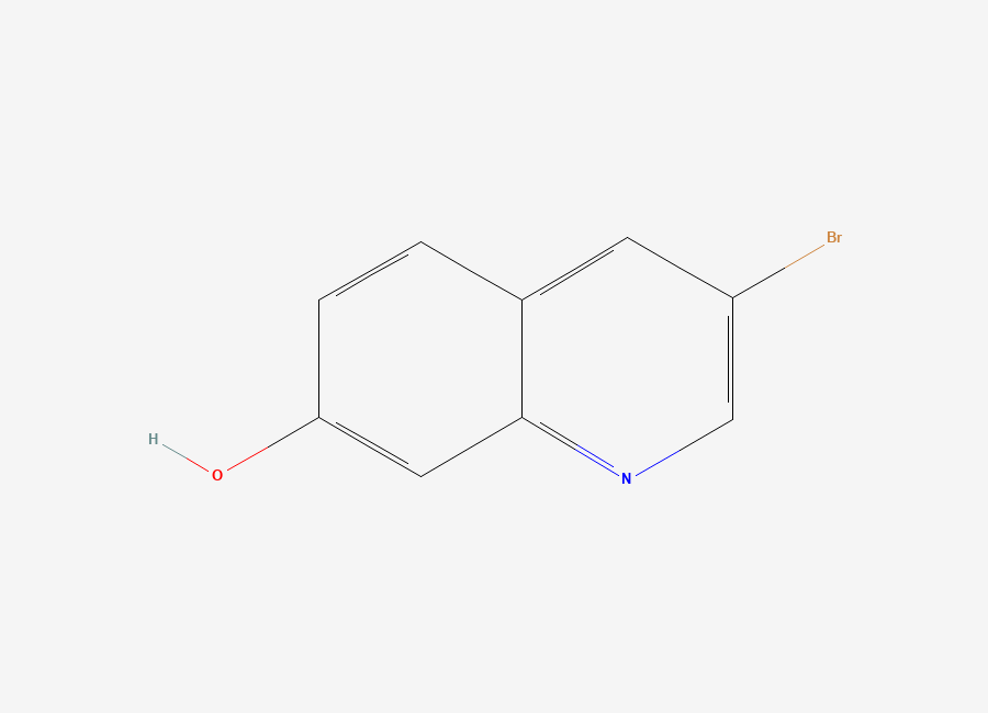 Two-dimensional chemical structure of 3-Bromoquinolin-7-OL