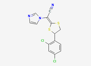 Two-dimensional chemical structure of (Z)-rac-Luliconazole, CAS 101529-76-4
