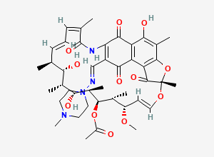 Two-dimensional chemical structure of Rifampicin quinone