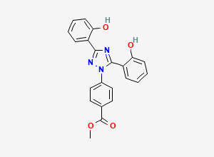Two-dimensional chemical structure of Deferasirox Methyl Ester, CAS 1266741-05-2