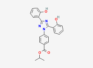 Two-dimensional chemical structure of Deferasirox Isopropyl Ester, CAS 1266741-29-0
