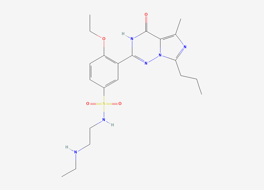 Two-dimensional chemical structure of Vardenafil M4