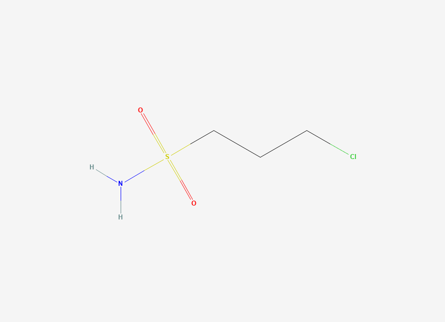Two-dimensional chemical structure of 3-Chloropropane-1-sulfonamide