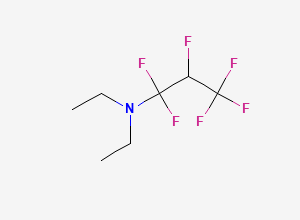 Two-dimensional chemical structure of N,N-Diethyl-1,1,2,3,3,3-hexafluoropropylamine