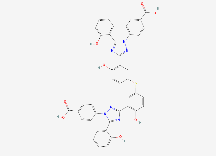 Two-dimensional chemical structure of Deferasirox Impurity E, CAS 1688656-83-8