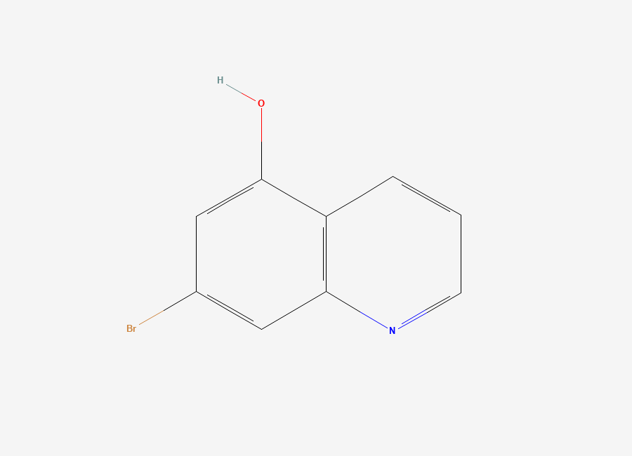 Two-dimensional chemical structure of 7-Bromoquinolin-5-ol