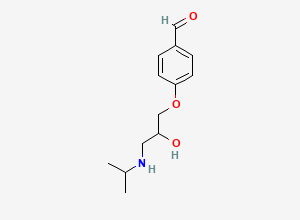 Two-dimensional chemical structure of Metoprolol EP Impurity C/ Metoprolol Related Compound C / Bisoprolol EP Impurity L (free base), CAS 29122-74-5