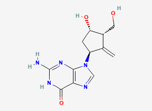 Two-dimensional chemical structure of Entecavir EP Impurity B / Entecavir 3-Epimer, CAS 1367369-77-4