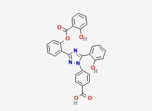 Two-dimensional chemical structure of Deferasirox Salicyloyl Ester, CAS 1395346-28-7