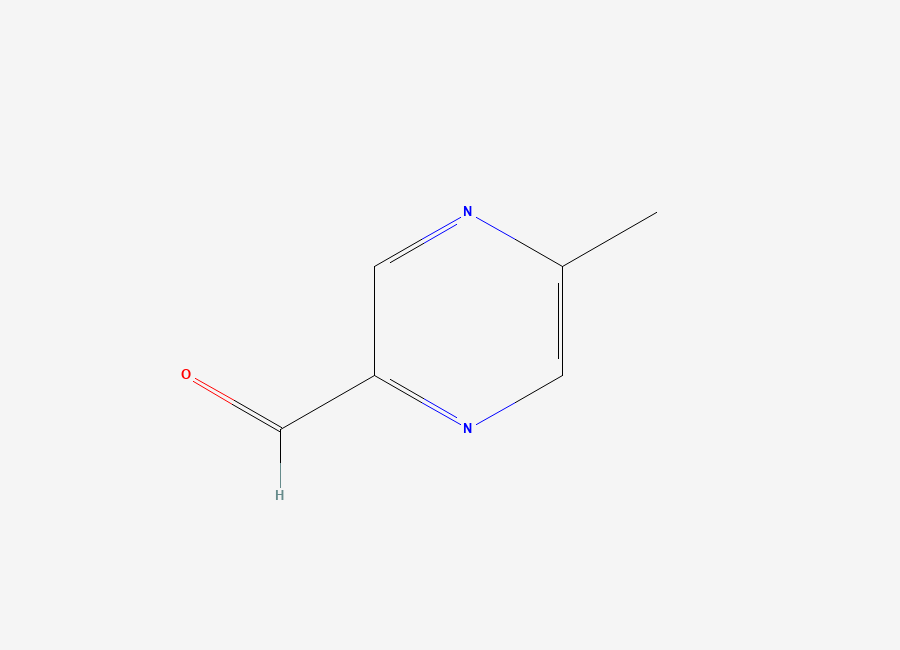 Two-dimensional chemical structure of 5-Methylpyrazine-2-carboxaldehyde