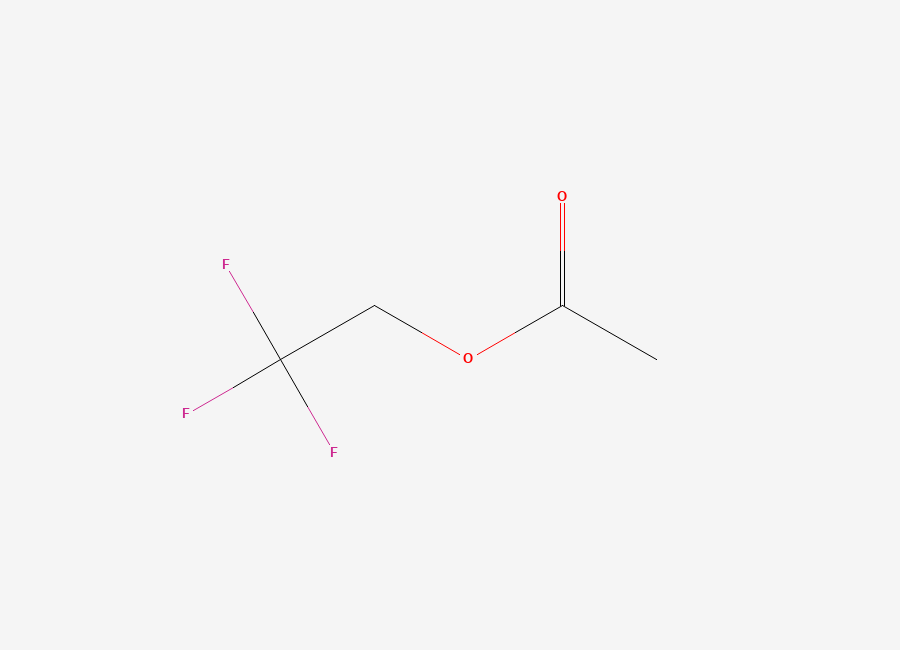 Two-dimensional chemical structure of 2,2,2-Trifluoroethyl Acetate