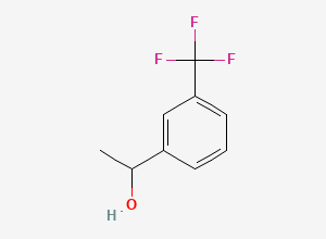 Two-dimensional chemical structure of 1-(3-(Trifluoromethyl)phenyl)ethanol