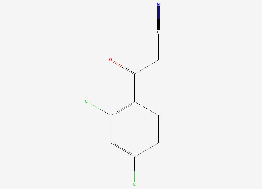 Two-dimensional chemical structure of 3-(2,4-Dichlorophenyl)-3-oxopropanenitrile