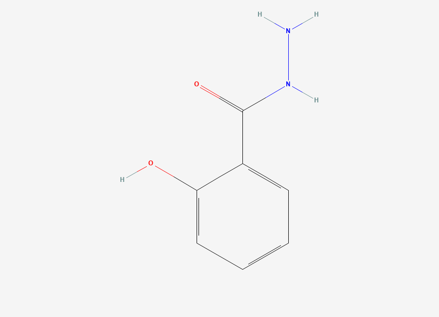 Two-dimensional chemical structure of Salicylic acid, hydrazide