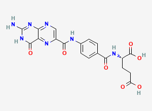Two-dimensional chemical structure of 9-Oxofolic acid
