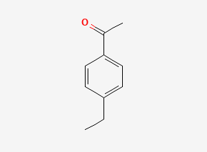 Two-dimensional chemical structure of 1-(4-Ethylphenyl)ethan-1-one, CAS 937-30-4