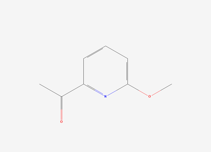 Two-dimensional chemical structure of 1-(6-Methoxypyridin-2-yl)ethan-1-one