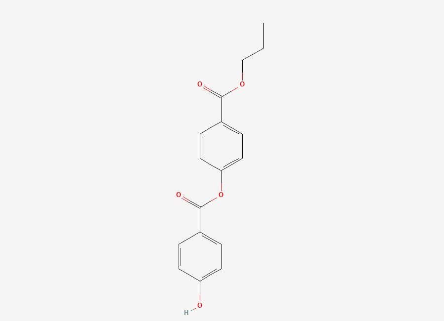 Two-dimensional chemical structure of (4-Propoxycarbonylphenyl) 4-hydroxybenzoate