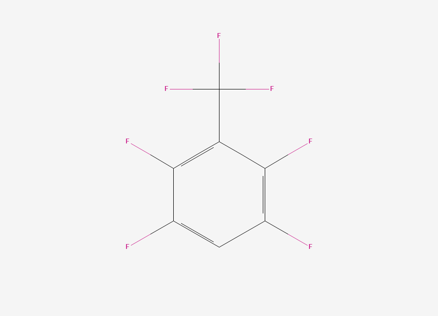Two-dimensional chemical structure of Benzene, 1,2,4,5-tetrafluoro-3-(trifluoromethyl)-