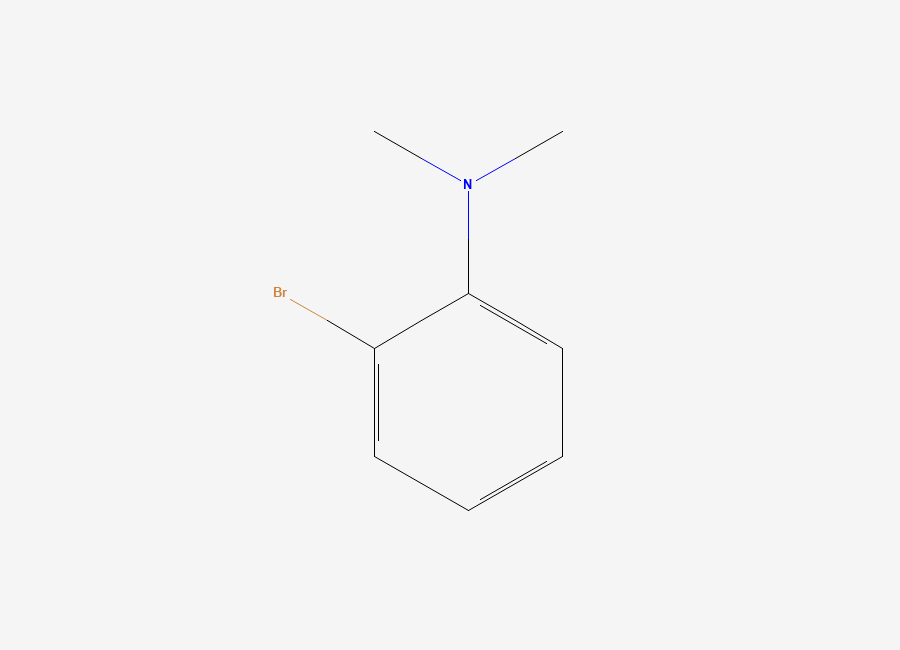 Two-dimensional chemical structure of 2-Bromo-N,N-dimethylaniline