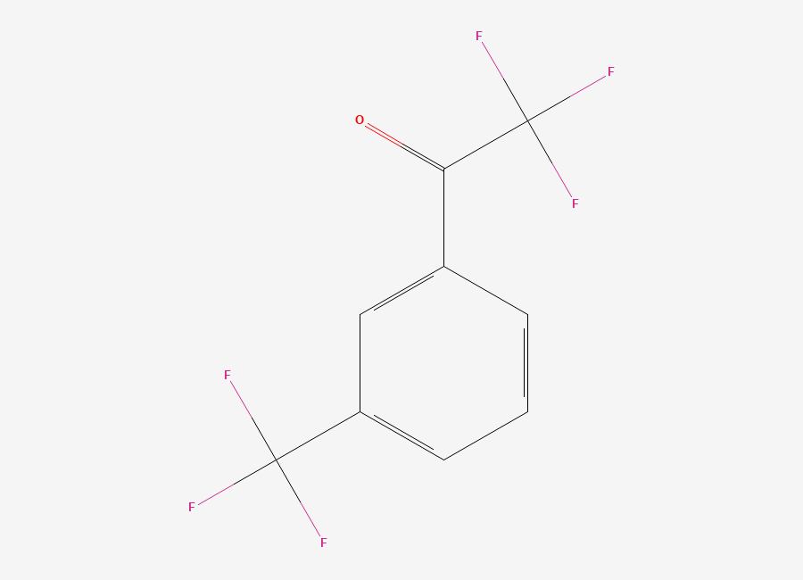 Two-dimensional chemical structure of 2,2,2-Trifluoro-3'-(trifluoromethyl)acetophenone