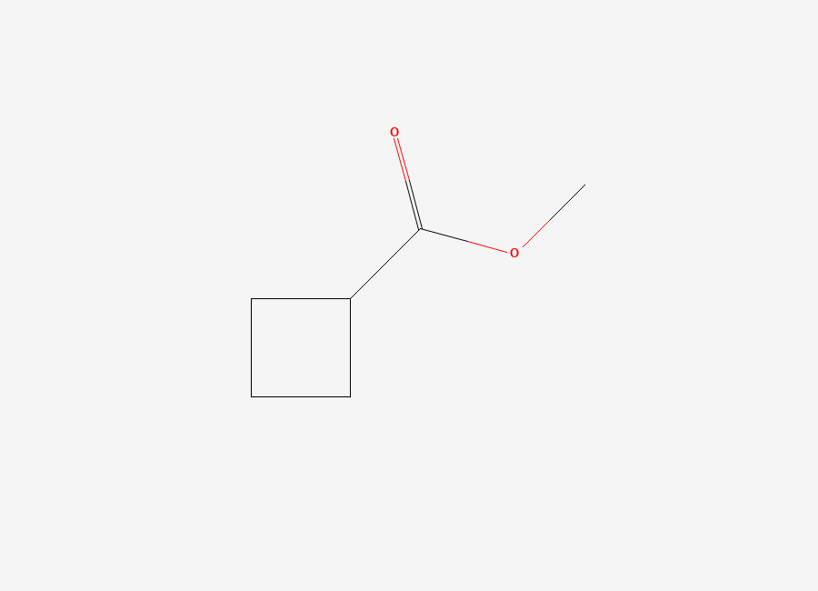 Two-dimensional chemical structure of Cyclobutanecarboxylic acid methyl ester