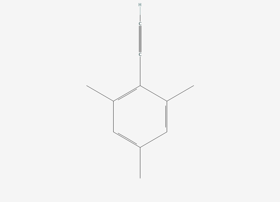 Two-dimensional chemical structure of 2-Ethynyl-1,3,5-trimethylbenzene