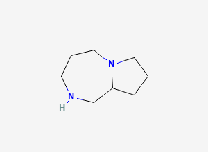 Two-dimensional chemical structure of octahydro-1H-pyrrolo[1,2-a][1,4]diazepine
