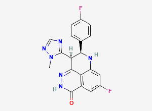 Two-dimensional chemical structure of Talazoparib Impurity 2